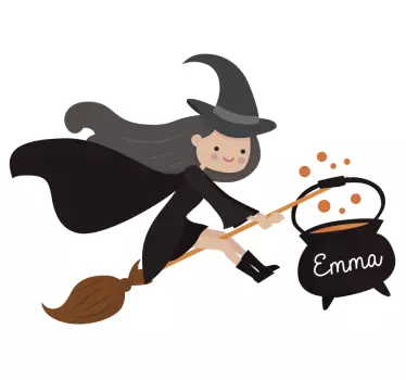 Hexen halloween Kinderzimmer wandtattoo - TenStickers