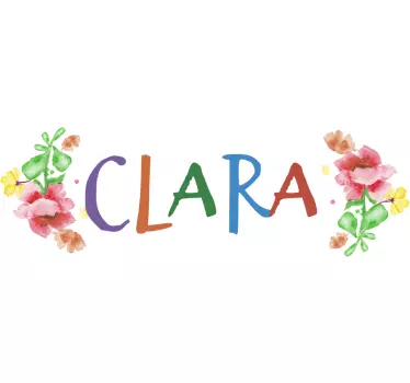 Blumen Namen Fahrrad Aufkleber - TenStickers