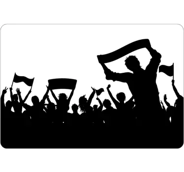 Laptop Aufkleber protest-silhouetten-sammlung - TenStickers