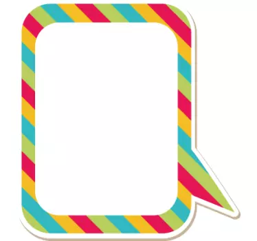 Wandtattoo kinderzimmer bunte sprechblase - TenStickers