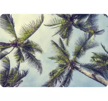 Palmenlandschaft Natur Laptop Aufkleber - TenStickers