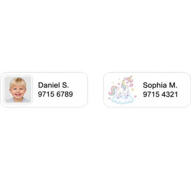 Wandtattoo kinderzimmer personalisierte kinderlabel - TenStickers