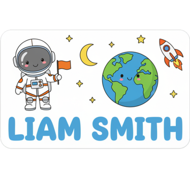 Wandtattoo kinderzimmer personalisiertes brotdosenlabel - TenStickers