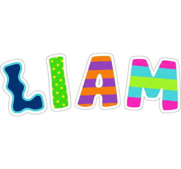 Wandtattoo kinderzimmer mit individuellem schriftzug - TenStickers