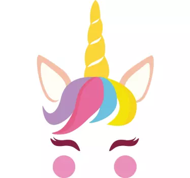 Wandtattoo Kind Einhorn iPhone - TenStickers