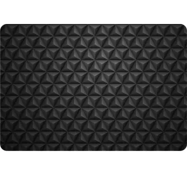 3D Schwarze Dreiecke Laptop Aufkleber - TenStickers