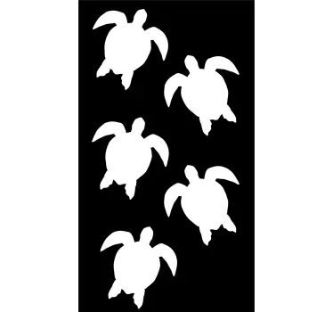 Meeresschildkröten Duschaufkleber - TenStickers