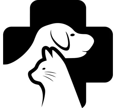 Schaufenster Folie tierpflege-logo - TenStickers