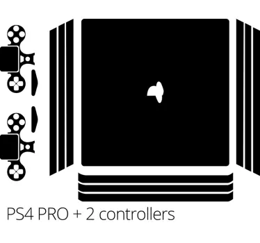 Anpassbare Farbe PS4 Aufkleber - TenStickers