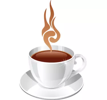 Kaffeetasse Sticker - TenStickers
