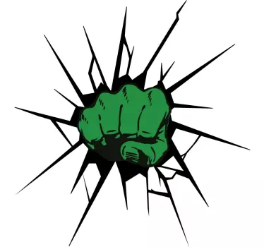 Wandtattoo Kinderzimmer Hulk Faust - TenStickers