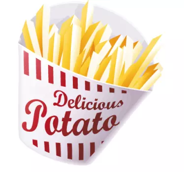 Wandtattoo Pommes - TenStickers