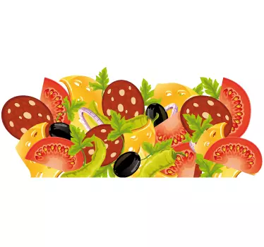 Küchen Aufkleber Salat Mix - TenStickers