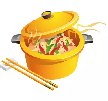 Wandtattoo Asiatisches Essen - TenStickers