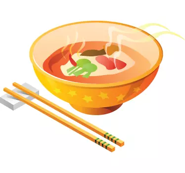 Wandtattoo Küche Asia Suppe - TenStickers