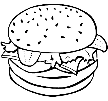 Wandtattoo Hamburger - TenStickers