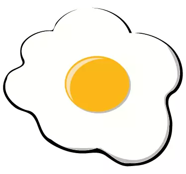 Spiegelei Wandtattoo Küche - TenStickers