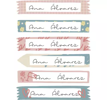 Hübsche etiketten für notebooks pädagogische wandtattoo - TenStickers