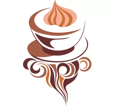Wandtattoo Küche Cappuchino - TenStickers