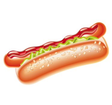 Hot Dog Sticker - TenStickers