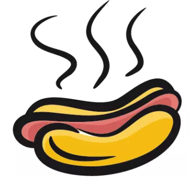 Wandtattoo Hot dog - TenStickers