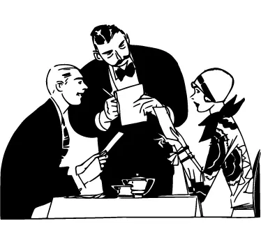 Restaurant Abendessen Aufkleber - TenStickers