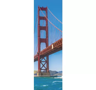 Folie Kühlschrank golden gate brücke - TenStickers