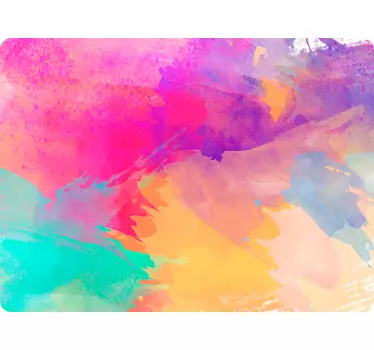 Laptop Sticker Notebook aquarellfarben - TenStickers