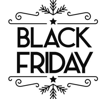 Rabatt Aufkleber black friday-werbeangebot - TenStickers