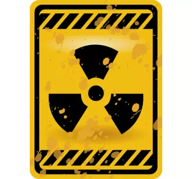 Radioaktives Schild Türaufkleber - TenStickers