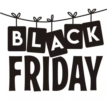 Verkauf Black Friday Sticker Schaufenster - TenStickers
