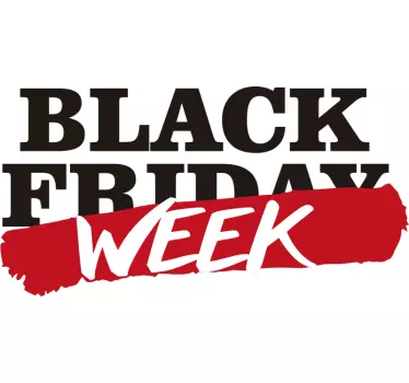 Schaufenster Aufkleber Black Friday Week - TenStickers