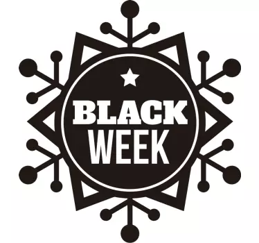 Rabatt Aufkleber black week-verkaufsaktion - TenStickers
