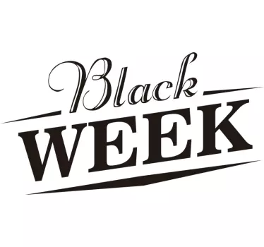 Schaufenster elegant Black Week Aufkleber - TenStickers