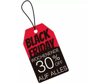 Black Friday Weekend Aufkleber Etikett - TenStickers