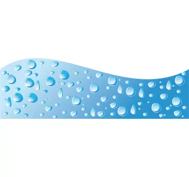 Spülkasten Aufkleber Wasser - TenStickers