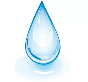 Wandtattoo Badezimmer Wassertropfen - TenStickers