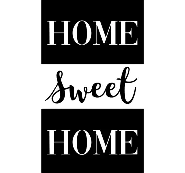 Fensteraufkleber Home Sweet Home Sichtschutz - TenStickers