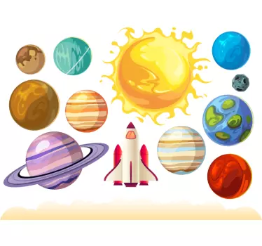 Fensteraufkleber Planeten - TenStickers