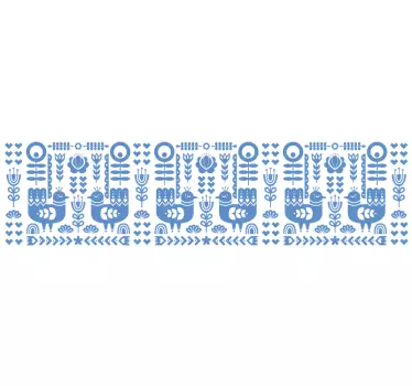 Bordüre selbstklebend bezaubernde volksmotive - TenStickers