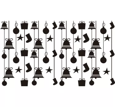 Schaufensteraufkleber Weihnachten Schmuck - TenStickers