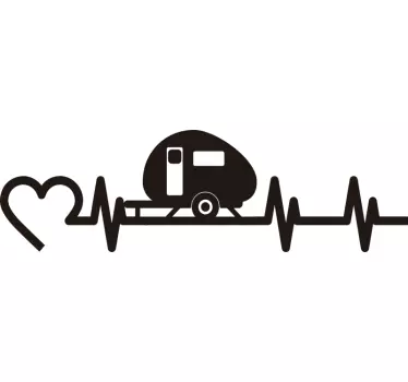 Herzschlag Wohnmobil Aufkleber - TenStickers