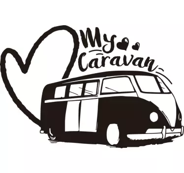 "My caravan" Wohnwagen Aufkleber - TenStickers