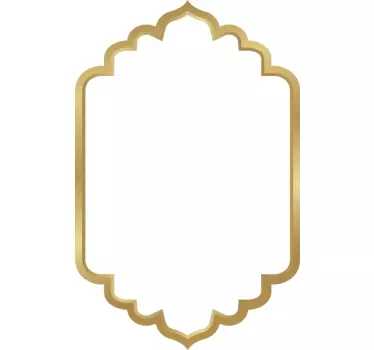 Orientalisches Design Spiegel Aufkleber - TenStickers