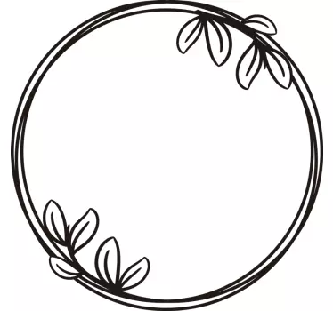 Aufkleber für Spiegel Runde Äste - TenStickers