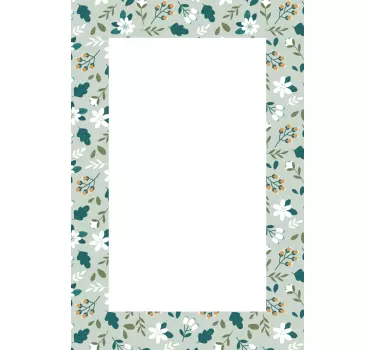 Spiegel Aufkleber florales Design - TenStickers