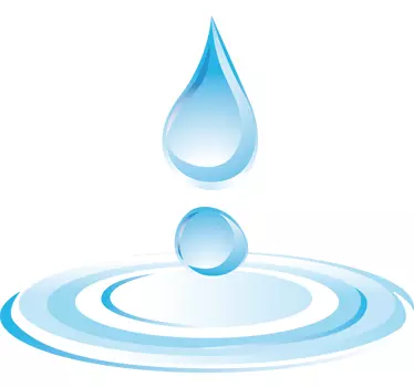 Wassertropfen Aufkleber - TenStickers