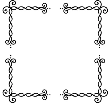 Elegante geometrische Ecken Spiegel Aufkleber - TenStickers