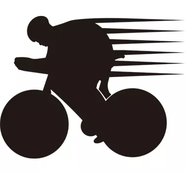 Laufen radfahren Autoaufkleber - TenStickers