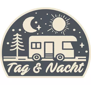 Tag und Nacht Wohnmobil Aufkleber - TenStickers